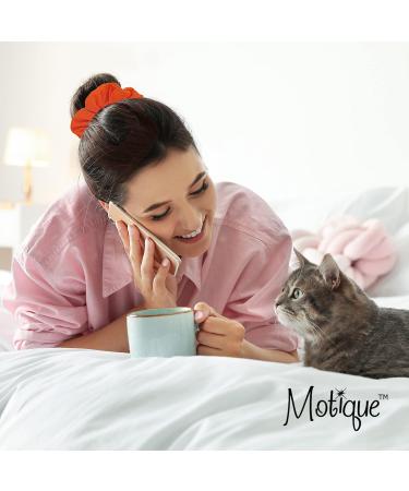 Set of 2 Solid Light Blue Scrunchies by Motique Accessories - Stylish Hair Accessories for All Hair Types - Buy Online on GoSupps.com