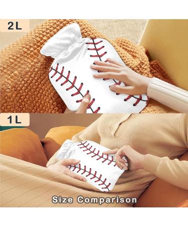 Naanle Softball Baseball Hot Water Bottle - 1L Transparent Heat Bottle for Pain Relief & Warmth | Ideal for Bed & Foot Therapy - Buy Online on GoSupps.com