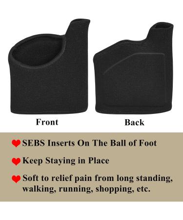 SPORLCO Metatarsal Pads for Foot Pain Relief | 2 Pairs Gel Inserts for Men & Women - Comfortable Cushions for Balls of Feet - Buy Online on GoSupps.com
