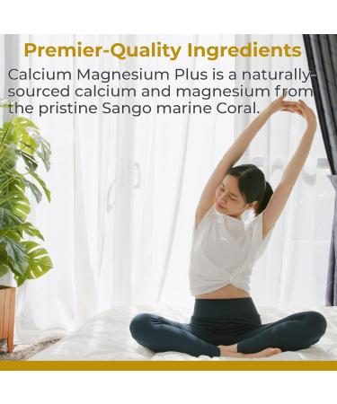 Premier Research Labs Calcium Magnesium Plus - Calcium Magnesium Supplement Calcium Supplement for Bone Health with Mushroom Complex - Reishi & Lions Mane - 90 Vegetarian Capsules - Buy Online on GoSupps.com