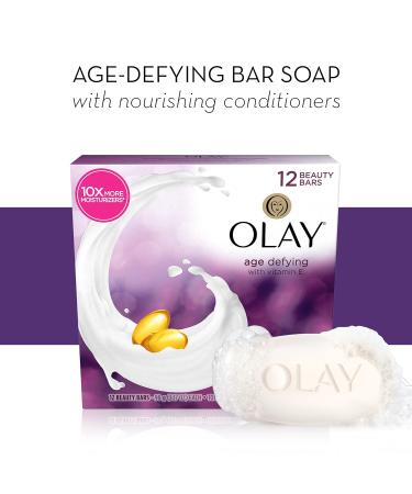 Olay Age-Defying Beauty Bar | 12 Count, 38 Ounce | Moisture Outlast Formula - Buy Online on GoSupps.com
