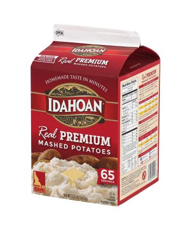 Idahoan Real Premium Mashed Potatoes - Gluten-Free 100% Real Idaho Potatoes - 3.25lb (65 Servings) - Buy Online on GoSupps.com
