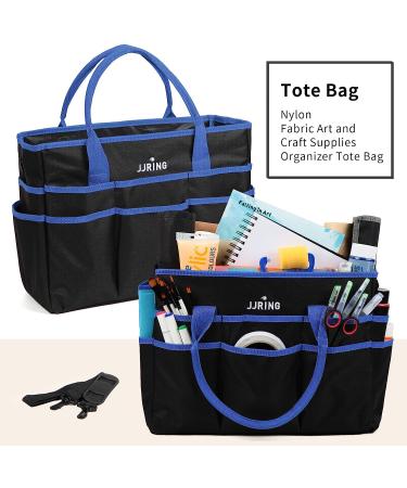 Large Multi-Functional 600D Nylon Artist Tote Bag with 16 Pockets - Blue | Perfect for Art, Craft, Sewing, Make-up, School, Medical & Office Supplies - Buy Online on GoSupps.com