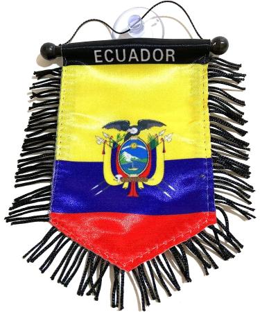 Ecuadorian Pride Mini Car Flag - Perfect for Car or Home Decoration - Buy Online on GoSupps.com