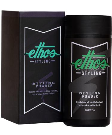 Ethos Styling Texture Powder - Texturizing & Mattifying Hair Powder for Men - Grooming, Volumizing & Hair Styling Products for Extra Volume, Control & Strong All-Day Grip - Matte, Wavy Finish - 20g - Buy Online on GoSupps.com