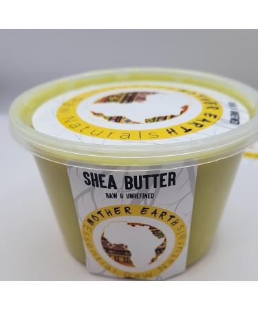 MotherEarth Africa Essential Raw Naturals Butters (16 OZ Yellow Shea) 8 Ounce (Pack of 1) Yellow Shea