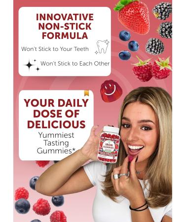 Lunakai USA Made Iron Gummies + Women s Multivitamin Gummies Bundle Naturally Flavored Non-GMO 60ct Each - Buy Online on GoSupps.com
