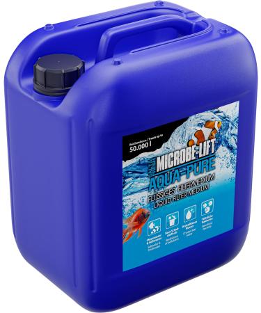Microbe-Lift Aqua-Pure- 5000 ml- Liquid filter medium for crystal-clear water in all aquariums 100% organic improves water treatment for sea and fresh water aquariums.5000ml