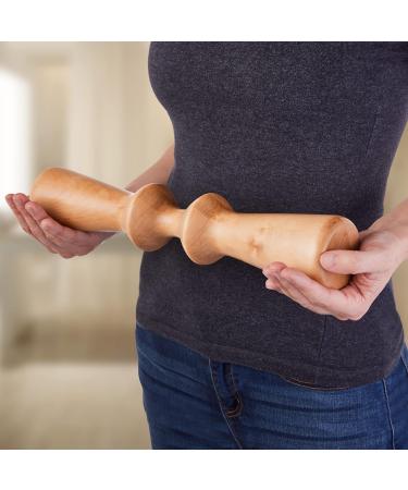 EARTHLITE Wood Massage Scooter - Deep Therapy Tool for Back Pain & Trigger Point Relief (38.1 cm) - International Shipping Available - Buy Online on GoSupps.com
