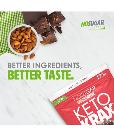 Dark Chocolate Sea Salt & Almond Keto Bark - 17.28 oz | Low Carb, Sugar Free, Gluten Free Healthy Snack - Buy Online on GoSupps.com