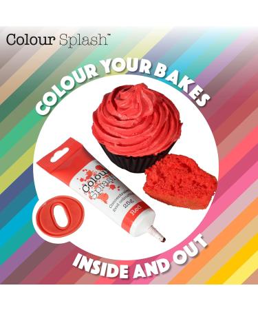 Colour Splash Latte Food Colouring Gel - 25g Highly Concentrated Squeezy Tube for Vibrant Cakes (Pack of 1) - Buy Online on GoSupps.com