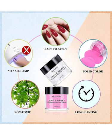 Morovan Acrylic Powder Set - 12 Colors for Nail Extension and Carving - Buy Online on GoSupps.com