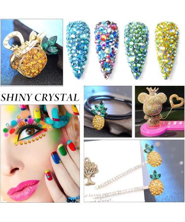 Yhmq 2880pcs Rhinestones for Nails - Gold Yellow Nail Crystals SS16 (3.8mm & 4.0mm) - Perfect for Nail Art & Crafts - Buy Online on GoSupps.com