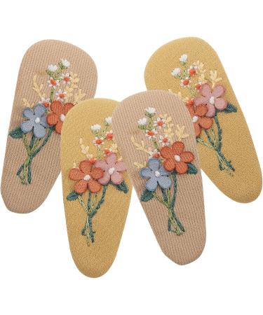 minkissy 6 Pairs Hairpin Fabric Hair Barrettes Bobby Pins for Girls Kid Hair Accessories Little Girl Hair Clips Cloth Hair Clips Plant Headwear Dance Accessories for Girls Fabric Hair Clips - Buy Online on GoSupps.com