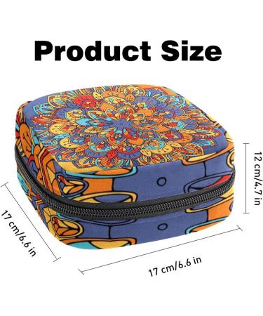 Shop Mandala Psychedelic Henna Menstrual Cup Pocket - Portable Storage for Women & Teens | International Shipping Available - Buy Online on GoSupps.com