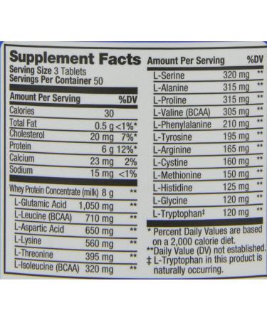 Prolab Nutrition Amino 2000 Essential Amino Acids for Muscle Recovery & Lean Muscle Mass - 150 Tablets (30 Servings) - Buy Online on GoSupps.com