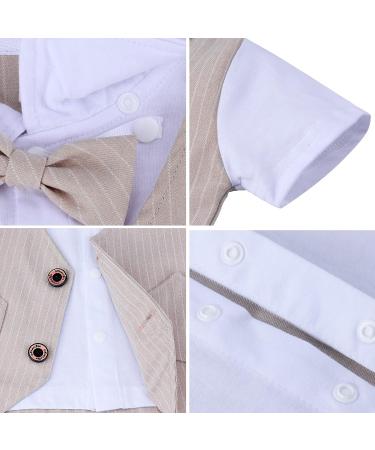Mint Green 2-Piece Baby Boys Gentleman Suit | Short Sleeve Top with Pants | 0-5 Years | 2-3 Years Brown - Buy Online on GoSupps.com