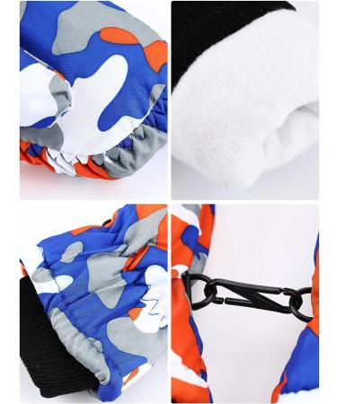 SATINIOR 2 Pairs Kids Waterproof Ski Mittens - Rose Red & Gray - 5-10 Years - Buy Online on GoSupps.com