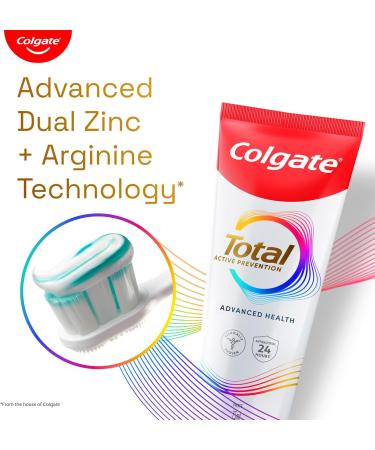 Colgate Total Advanced Health Toothpaste Toothpaste with 12-Hour Protection Whole Mouth Health Pack of 4 (120g/4.2oz x 4 480g/17oz) - Buy Online on GoSupps.com