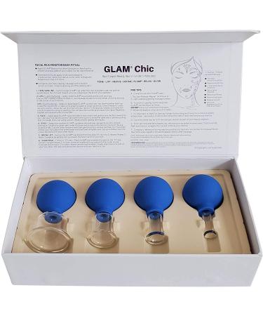 Glass Cupping Therapy Set for Face & Body - Cellulite Reduction and Body Shaping - Vacuum Massage Cups with Free Book - 4 Cup Gift Set - Buy Online on GoSupps.com