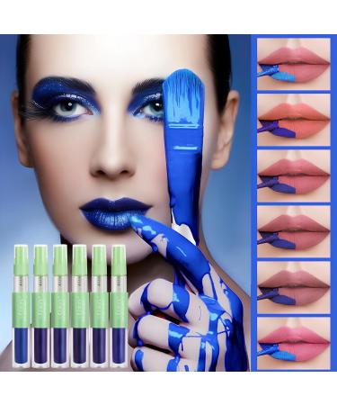 6 Color Matte Lip Gloss Set - Waterproof Liquid Lip Stain Long Lasting Peel Off Lipstick & Spray Bottle - International Shipping - Buy Online on GoSupps.com