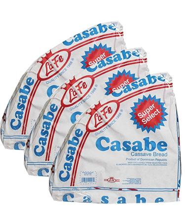 La Fe Casabe (Cassava Bread) 7oz 3 Pack Casabe 7 Ounce (Pack of 3)