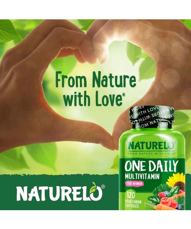 NATURELO Calcium Supplement for Bone Strength with Calcium 600mg - 240 Capsules and One Daily Multivitamin for Women - 120 Capsules - 4 Month Supply Bundle - Buy Online on GoSupps.com