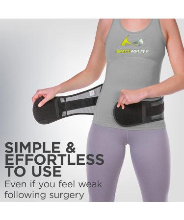 Buy BraceAbility Spondylolisthesis Back Brace - Lumbar Corset for Lower Back Pain & Spinal Support (Size S) - International Shipping Available - Buy Online on GoSupps.com