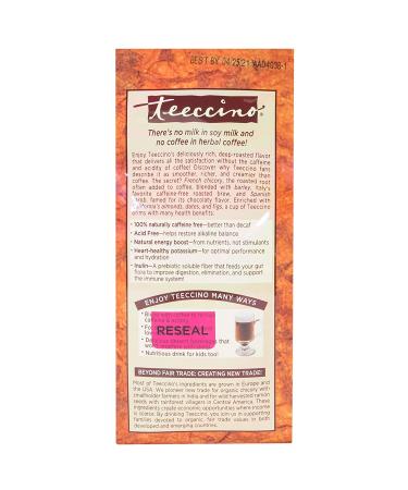 Teeccino Almond Amaretto Herbal Coffee - Medium Roast, Caffeine-Free, 11 oz (312 g) - Buy Online on GoSupps.com
