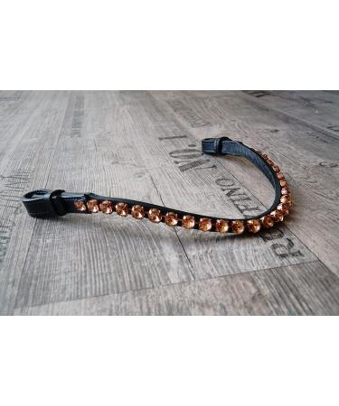 Generous head strips with quick lock and 10mm stone horse Horse brow band (warm blood xl 45 cm rose gold) warm blood XL 45 cm rose gold - Buy Online on GoSupps.com