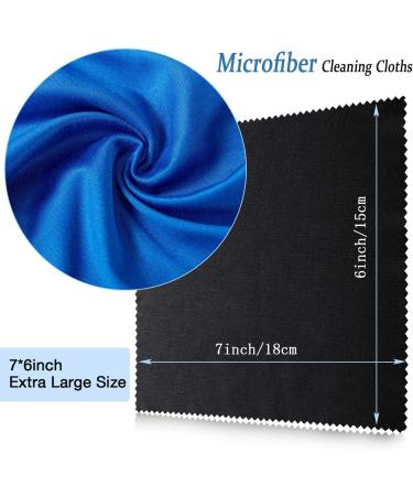 50 Microfiber Cleaning Cloths for Glasses & Electronics - 7x6 Inch Assorted Colors | Ideal for Eyeglasses Screens & Lenses - Buy Online on GoSupps.com