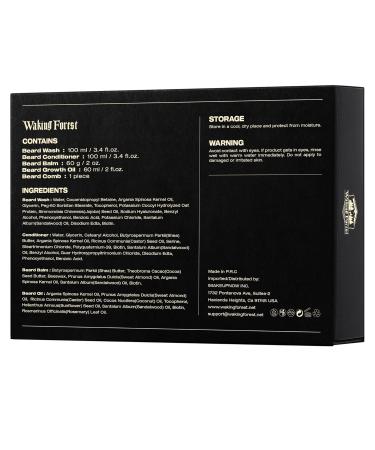 Premium Waking Forest Beard Growth Kit - Luxury Beard Care Set for Men | Beard Oil Wash Balm & Comb | Perfect Gift for Dad or Husband - Buy Online on GoSupps.com