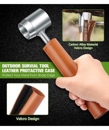 Survival Settlers Tool: Bushcraft Hand Auger Wrench for Camping - Wood Auger Drill Bit & Peg Maker Multi Tool with Sheath - Buy Online on GoSupps.com