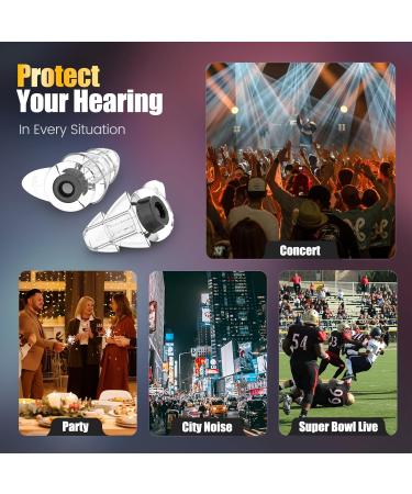 High Fidelity Concert Ear Plugs - Noise Reduction for Music Festivals Musicians & More | 20 dB Hearing Protection - Buy Online on GoSupps.com