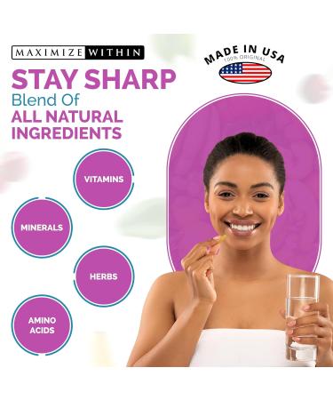 Thyroid Support Supplement for Women & Men - Boost Focus Mental Clarity & Energy with Ashwagandha Iodine Zinc Kelp Vitamin B12 & More - 60 Count - Buy Online on GoSupps.com