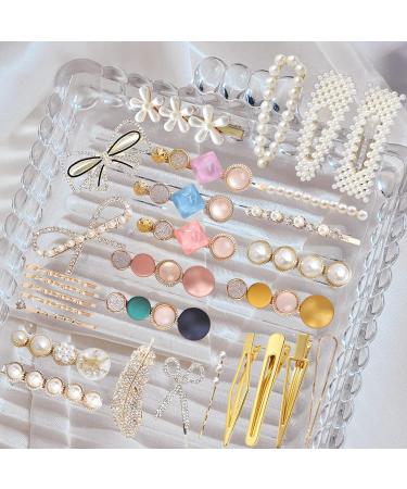 KEYRI 30 Pcs Pearl Hair Clips - Women's Hair Barrettes & Accessories Set - Buy Online on GoSupps.com
