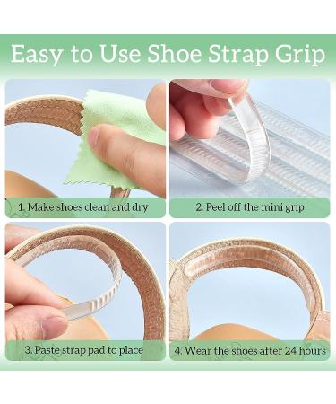 48 Pc Shoe Strap Grip & Heel Inserts Set | Invisible Gel Pads for Sandals | Foot Care Protector - Buy Online on GoSupps.com
