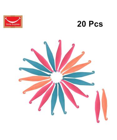 SmileSupplies Dental Teeth Rubber Band Placers for Braces - Disposable Orthodontic Elastic Multi-Color (20 Pcs) - International Shipping Available - Buy Online on GoSupps.com