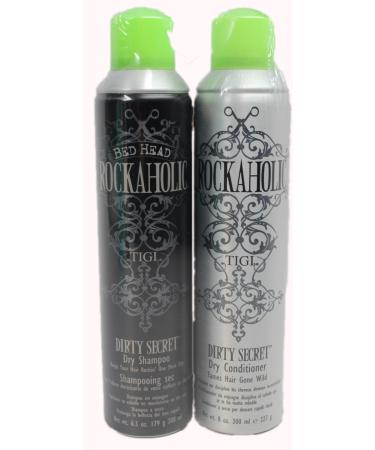 Tigi Rockaholic Dry Shampoo (6.3 Ounce) & Conditioner (8 Ounces) Set