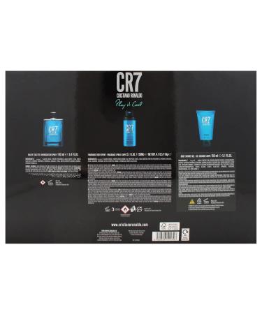 Cristiano Ronaldo Play It Cool for Men - 3 Pc Gift Set 3.4oz EDT Spray 5.1oz Shower Gel 4.1oz Body Spray - Buy Online on GoSupps.com
