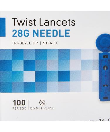 McKesson Twist Lancets 28G Sterile 1.8mm Needle - 100 Ct Pack - Buy Online on GoSupps.com