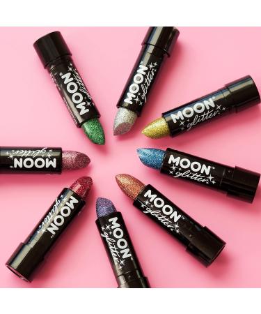 Holographic Glitter Lipstick Set - 8 Vibrant Colors | Moon Glitter - 5g Each | International Shipping Available - Buy Online on GoSupps.com