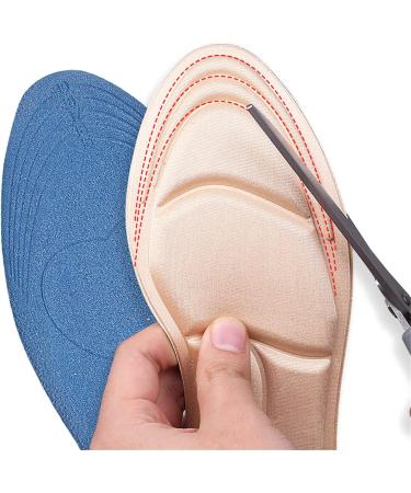 2 Pair Shoe Insoles for Women | Heel Inserts for Pain Relief | Arch & Metatarsal Support | Fits Sizes 4.5-9.5 - Buy Online on GoSupps.com