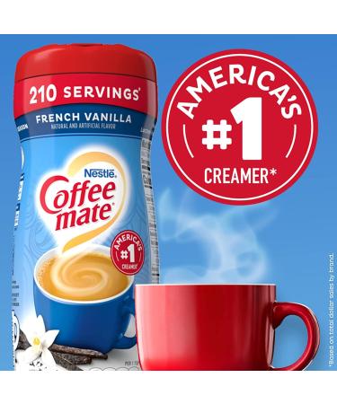 French Vanilla Coffee Creamer 15 oz (Pack of 3) - By The Cup Scoop Included - Buy Online on GoSupps.com