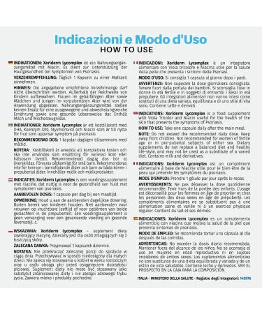 XORIDERM LYCOMPLEX Nutritional Supplement Useful for Maintaining Normal Skin | Soothing and Protective Action | 30 Capsules - Buy Online on GoSupps.com