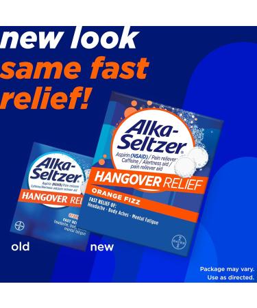 Alka-Seltzer Hangover Relief Tablets - Fast Headache & Body Ache Relief - 60CT Bundle - Buy Online on GoSupps.com