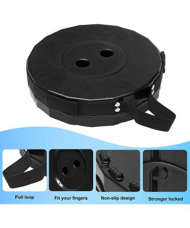 INBOEDEL Collapsible Stool Lightweight Portable Folding Stool for Adults Load Capacity 500lbs Retractable Plastic Telescopic Stool with Cushion for Camping Fishing BBQ Outdoors Indoors (Black) - Buy Online on GoSupps.com