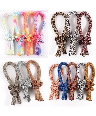 HMMJ Women Heatless Curling Rod Headband No Heat Curl Silk Ribbon with Hair Clips and Scrunchie Sleeping Hair Rollers DIY Hair Styling Tools Kit for Soft Headband Wave Formers Hair Curlers 11 - Buy Online on GoSupps.com