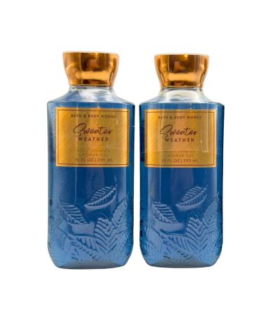 Bath & Body Works Shea + Vitamin E Shower Gel Set of 2 10oz Each (Sweater Weather)
