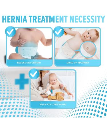 JJ Care Umbilical Hernia Belt for Newborns | Breathable Baby Belly Button Band with Compression Pads | Fits 15-22 Inches Waist | fajeros para bebes recien nacidos - Buy Online on GoSupps.com